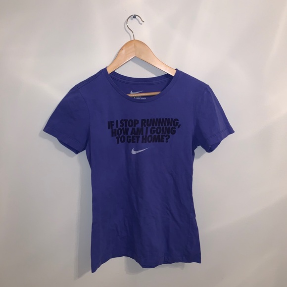 Nike Tops - Nike Womens Blue Athletic Short Sleeve Shirt